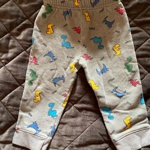 Dinosaur sweatpants, 18m